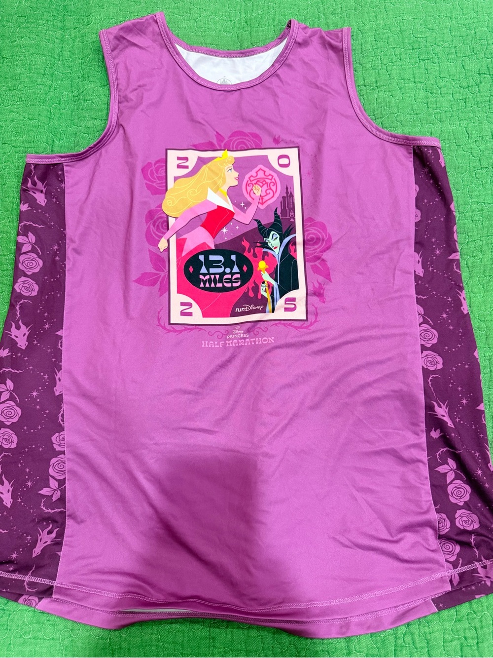Disney Purple Princess 2025 Half Marathon Graphic Tank Top